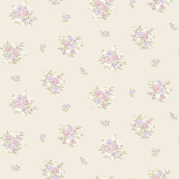 Galerie Wallcoverings Product Code G23232 - Country Cottage Wallpaper Collection - Lilac Beige Colours -  