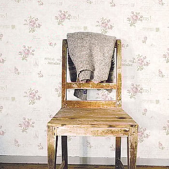 Galerie Wallcoverings Product Code G45085 - Vintage Roses Wallpaper Collection - Pink Cream Colours -  