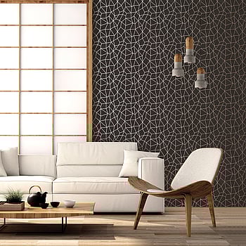 Galerie Wallcoverings Product Code G67694 - Special Fx Wallpaper Collection - Black Silver Colours -  