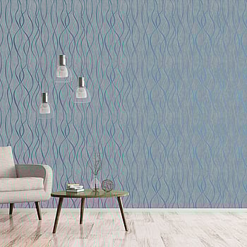 Galerie Wallcoverings Product Code G67735 - Special Fx Wallpaper Collection - Blue Silver Colours -  