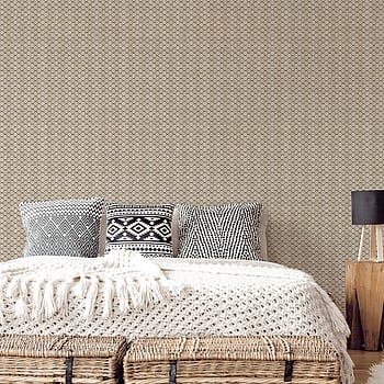 Galerie Wallcoverings Product Code G78296 - Bazaar Wallpaper Collection - Tan Black Colours -  