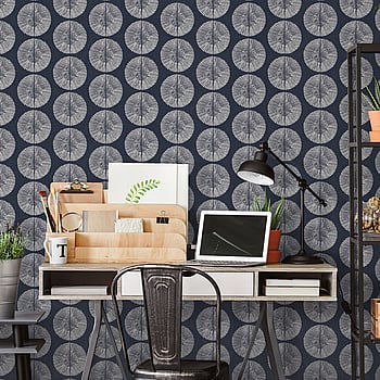 Galerie Wallcoverings Product Code G78333 - Bazaar Wallpaper Collection - Navy White Colours -  