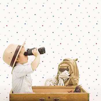 Galerie Wallcoverings Product Code G78413 - Tiny Tots 2 Wallpaper Collection - Navy Blue Red Colours -  