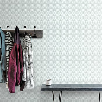 Galerie Wallcoverings Product Code GX37617 - Geometrix Wallpaper Collection - Mint Green Grey Colours -  