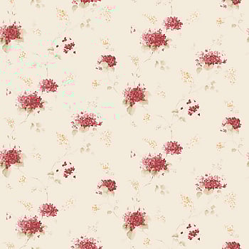 Galerie Wallcoverings Product Code PF38109 - Pretty Prints Wallpaper Collection - Cream, Red, Yellow-Green, Ochre Colours -  