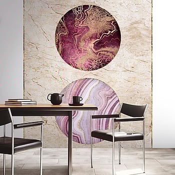 Galerie Wallcoverings Product Code WH45219M - Welcome Home Murals Wallpaper Collection - Beige, Pink, Black Colours -  